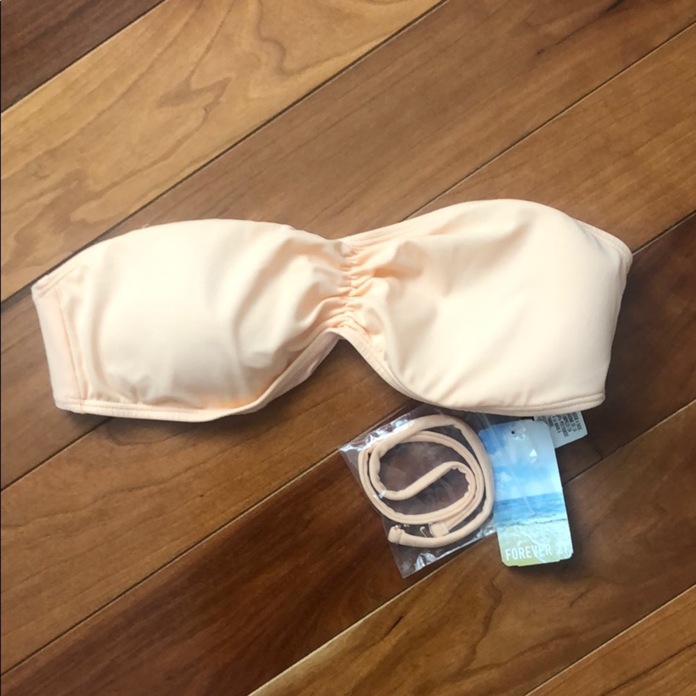 Peach bikini top